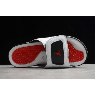 Nike Jordan Hydro 13 Retro Beyaz / Kırmızı / Siyah Terlik Türkiye - U1WXVS2V